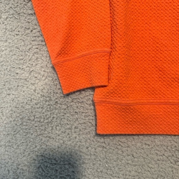 Lululemon All Yours Crew Sweatshirt Womens 6 Orange Heathered Brick Bubble Dot - Picture 6 of 8